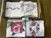 Vintage Pillowcases w/ Embroidery