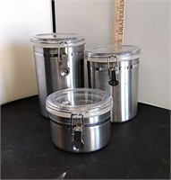 3 Stainless Canisters