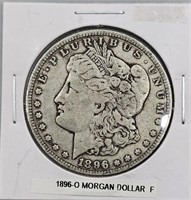 1896 O Morgan Silver Dollar