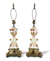 (2) Capodimonte Porcelain Lamps