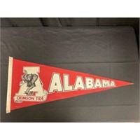 (8) Vintage Full Size College Pennants