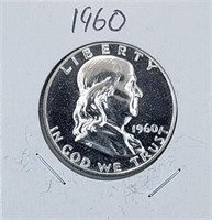 1960 Silver Proof Franklin Half Dollar