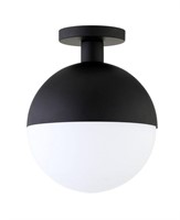 Orb 9.75 Wide Semi Flush Mount with Glass Shade -