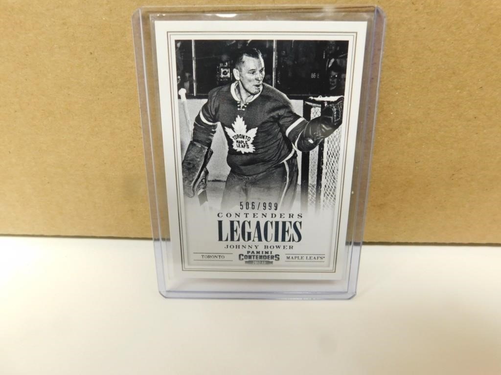 2013-14 Legacies Johnny Bower #l13 Card