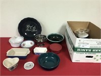 Kitchenwares- Covered Dishes, Pyrex, Etc.