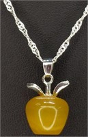 925 stamped 18" necklace with pendant