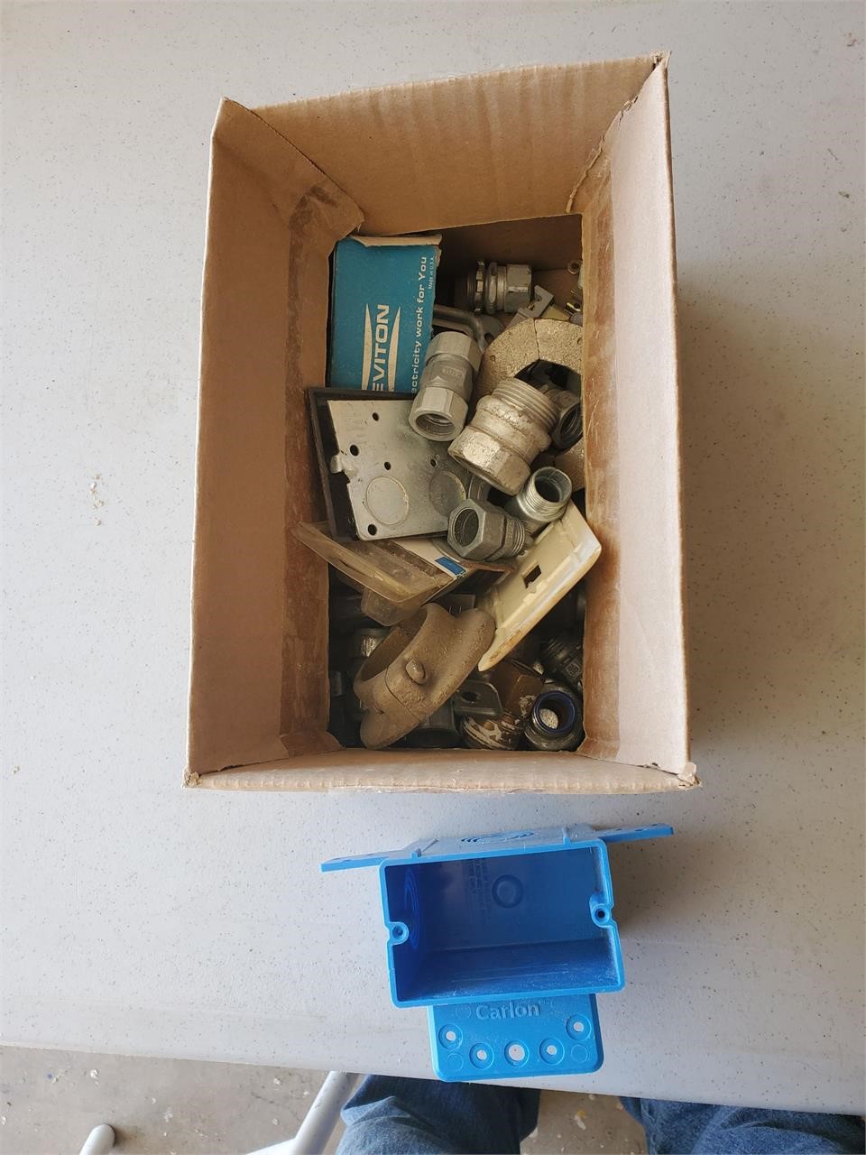 1 Small Box Of Misc Electrical Parts