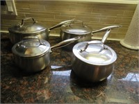 Lot:  Lagostina Stainless Pots
