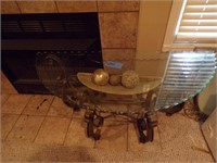 GLASS TOP WINDOW OR SOFA TABLE