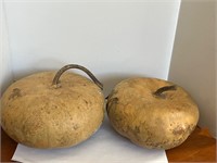 Dried Gourds Round (2 in lot)