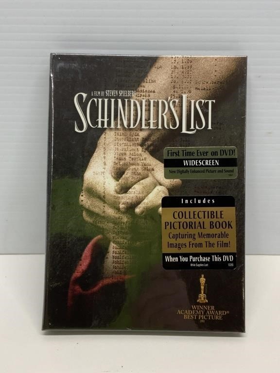 Sealed! Schindlers List DVD w/ Pictorial Book