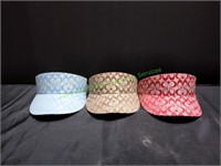 (3) Fashion Sun Visor Hats