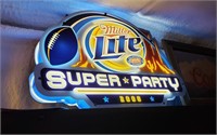 Miller Lite lighted sign