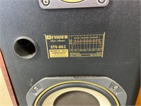 2 Fisher Floor Speakers STV-862 & Unmarked Speaker