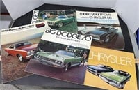 1960s and 70s Chrysler Brochures
