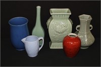 6pc Vases & Pitcher