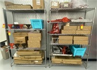 Metal Shelving Units, 48x18x74in 
*contents not