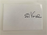 Mayor Ed Koch signature cut