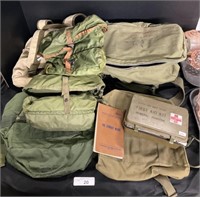 Military Backpacks, First Aid Kit, Accessories.