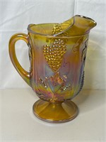 Vintage Carnival Glass Pitcher