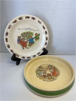 Two Vintage Children's Plates