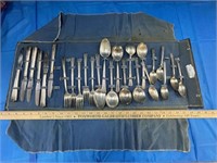 Silver Plated Flatware w/ Anti-Tarnish Storage