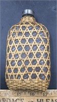 Wicker Covered Glass Flask