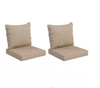 $126  Outsunny 4-Piece Patio Chair Cushion and Bac