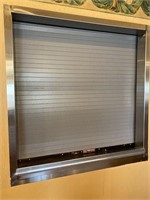 Commercial stainless passthrough Overhead door