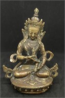 Detailed Carved Brass Buddha