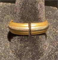 14K two-tone 6mm band
