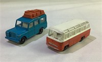2 vintage Lesley Diecast Series Vehicles