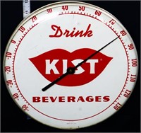 Vintage 12in glass dial Drink Kist adv thermomete