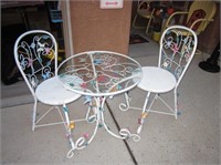 Butterfly Designed Bistro Table With 2 Chairs