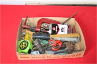 BOX OF MISC. HAND TOOLS