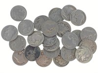 (25) Random Date/Grade Buffalo Nickels