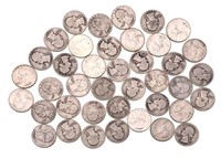 (40) Washington Quarters Random Date-90% Silver