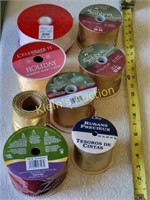 Ribbons Spools Full Lot Of 8