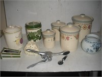 Canister Set  and Wine Bottle Openers