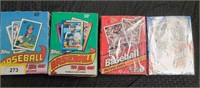 4 BOXES TOPPS MLB TRADING CARDS