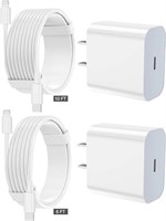 iPhone Charger fast charging 2 pack Type C Wall