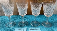 353 - 4 PIECES WATERFORD CRYSTAL STEMWARE (H85)