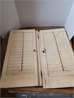 Pair of Wooden Window Shutters