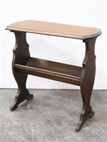 Vintage Narrow Wood Side Table