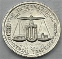(KK) 1974 Silver Round International  1oz Coin
