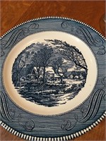Vintage “The Old Grist Mill” Plate & Holders