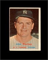 1957 Topps #264 Bob Turley VG to VG-EX+