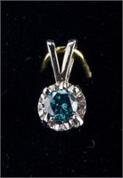 0.19ct Blue Diamond Pendant CRV$959