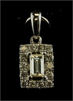 18k Gold Diamond Pendant
