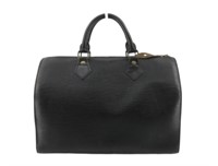 Louis Vuitton Black Epi Handbag